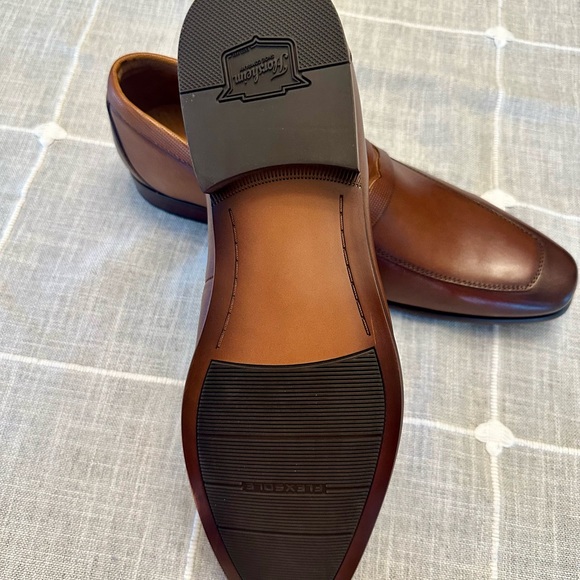 Florsheim Rucci Moc Toe Penny Loafer Brand New Cognac 12D - Picture 2 of 5